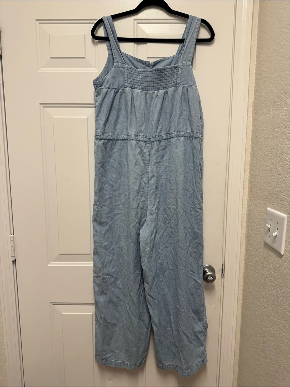 Old Navy Light Blue Chambray Button-Front Jumpsuit 0147 - Picture 4 of 5